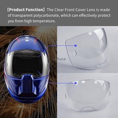 0700000802 Clear Front Cover Lens for Sentinel A50 Helmet For ESAB 5 Pack