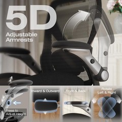 ELABEST X100 Ergonomic Mesh Office Chair Big Tall 5D Arms