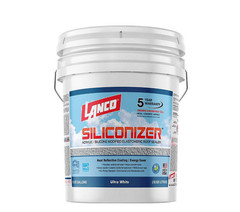 Siliconizer Acrylic Elastomeric White Reflective Roof Sealer, Low V.O.C, 5 Gal