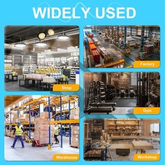 10 Pack 200W UFO Led High Bay Light Shop Industrial Commercial Factory Warehouse