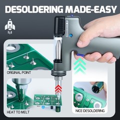 WEP Desoldering Station Powerful Sucker Electric Suction Tin Gun Soldering Iron