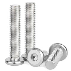 20Pcs M6x70mm Flat Head Screws and Bolts, M6 Socket Flat Head Screw, M6-1.0x70mm