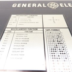 General Electric 3N7800CS104C1 Century Mark 550 Control Panel