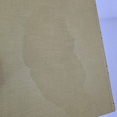 Vintage Federal Supply Service Record Book Set Of 2 Green Cloth Ruled Paper