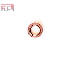 EAI 16x28x7mm FPM/FKM Oil Shaft Rotary Seal w/ Stainless Steel Spring Dbl Lip