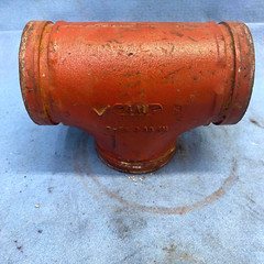 VICTAULIC FIRELOCK THREE WAY PIPE 4AU C-E=3.38IN 3INCH OVERALL LENGTH 6-3/4″