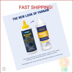Farnam Wonder Dust Wound Powder, Blood Coagulant for Horses and Show Stock, For
