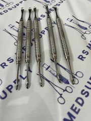 Hu-Friedy # 9 Periosteal Elevators Molt Double End Lot of 5 PCS