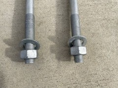 Sandbaggy 3/4″ x 10″ Threaded Concrete Anchor L-Bolts – Hot Dipped Galvanized