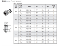 CHELIC SQG3 401 Ø04-1/8″ BSPT Female push to connector Fitting (10 PCS PER BAG)