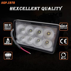 Agp.1978 40W Led Headlight Work Light At345169 Compatible John-Deere Tractor