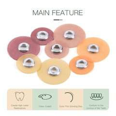 US Dental SOFLEX Discs Composite Finishing Polishing Discs 9.5mm/12.7mm 100pcs
