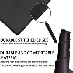 TEDNETGO Large Gaming Mouse Pad, Waterproof Extra 31.5L x 15.7W inches, Black