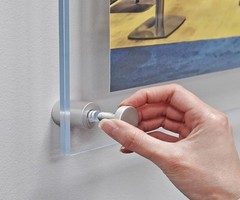 Clear Acrylic 8.5×14 Sign Holder 11.5×17 Wall Mount Stainless Steel Standoffs