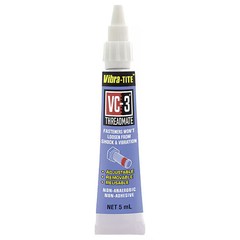 Vibra-Tite Reusable Threadlocker, VIBRA-TITE VC-3, Red, High, Liquid, 0.16 fl
