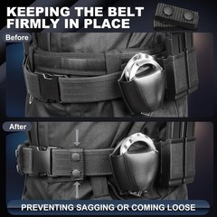 5PCS Duty Belt Keepers Nylon Basketweave Keepers for Police Tactical Molle Belts