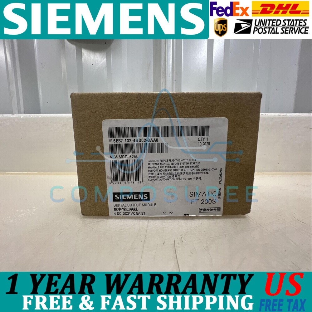 New Siemens 6ES7132-4BD02-0AA0 6ES71324BD020AA0 SIMATIC DP5 electronic module