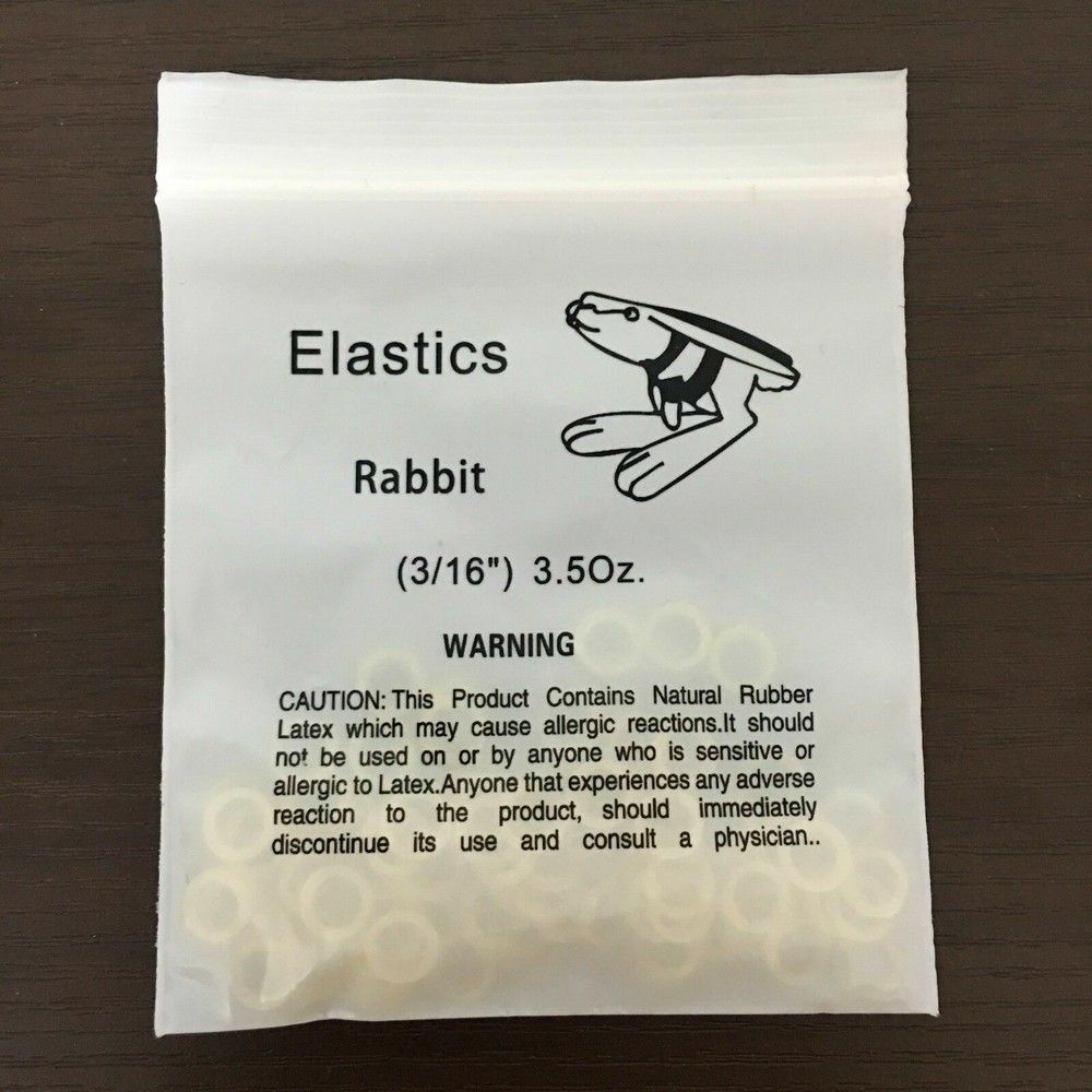 8 bags x 100 Dental Rubber Bands Orthodontic Elastics Braces 3/16″ 3.5oz light