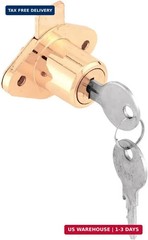 Prime-Line U 9947 Diecast Drawer and Cabinet Lock, Fits 7/8 Inch Max Panel Thick