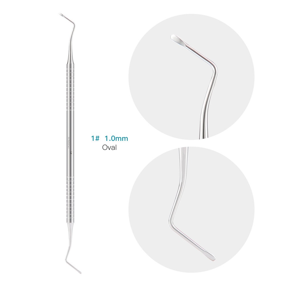 Dental Medical Spoon Excavator Restorative Double Ended Steel Decay Instrument A