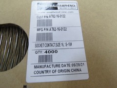 Amphenol/ Sine systems AT62-16-0122 Qty of 150 per Lot Amphenol/ Sine systems