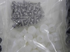 Extra Small 3/8″ DIA Rubber Bumpers with Stainless Steel Screws (Black or Clear)