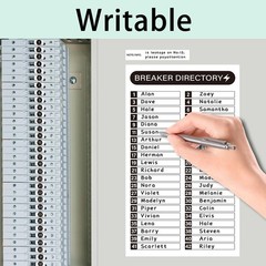 16 Sheets Breaker Panel Labels Electrical Box Sticker Numbers Breaker
