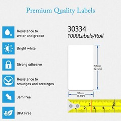 2 ROLLS For DYMO Labelwriter 400 450 4XL 2.25 in x 1.25 in FNSKU Barcode Labels