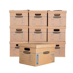 Bankers Box Small Classic Moving 10 Small, 10 Count (Pack of 1), Brown