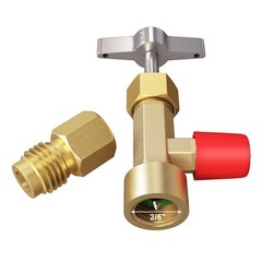 New Adapter With Tank Adapter R134a A/C Can Tap Stainless Steel Fittings