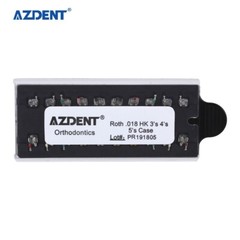 AZDENT Dental Ortho Monoblock Brackets Braces Mini Roth .018 Hooks 3-4-5