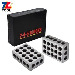 2-4-6 Blocks Matched Pair .0002″ Machinist 246 Jig 23 Holes