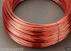 99.5% Pure Copper Wire, Round, Solid, Uncoated, 0.5mm to 3mm