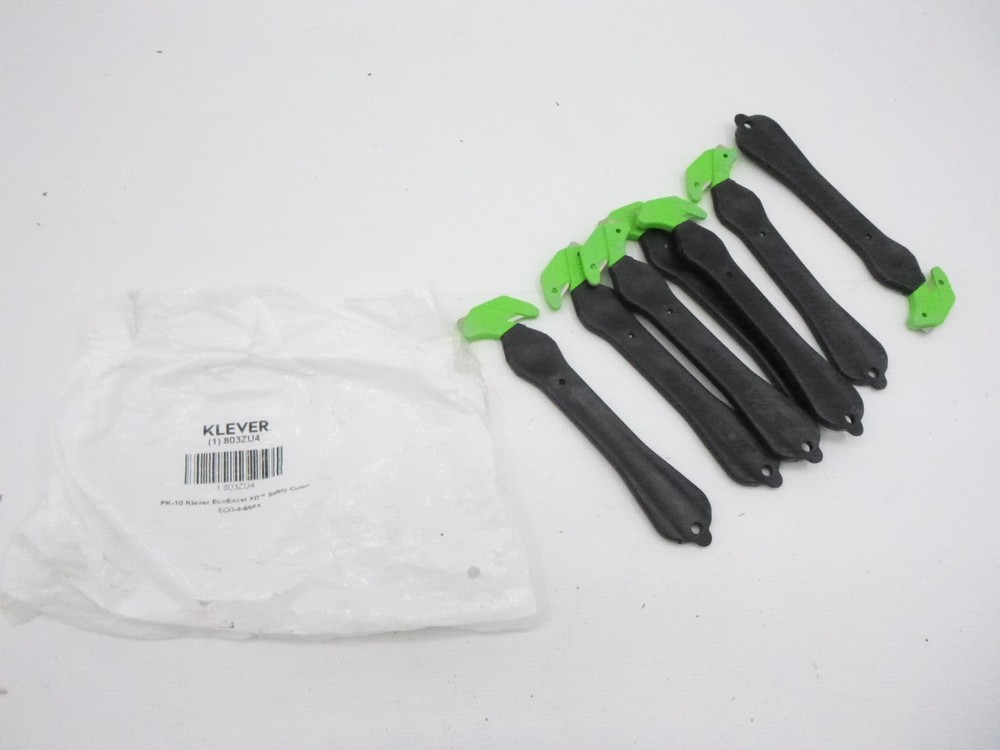 7 Pack Klever EcoExcel XD Straight Handle Safety Cutter ECO-4-65EX 803ZU4