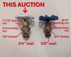 New genuine valve stem for 1/2″ and 3/4″ Nibco (larger ver)! Fix the drip!