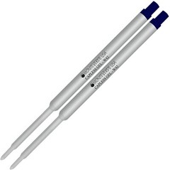 2 Pack- Monteverde W42 Capless Gel Ink Ballpoint Refill BlueBlack Fine Tip 0.6mm