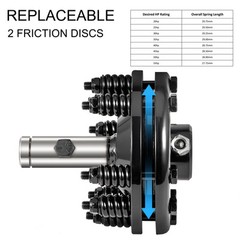 VEVOR Slip Clutch PTO Slip Clutch 1 3/8″ Smooth Ends Black for PTO Slip Shafts