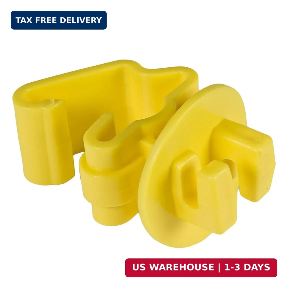 25Pcs Electric Fence T Post Insulators ITY-Z Standard Snug-Fitting Wire Yellow