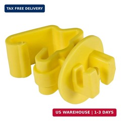 25Pcs Electric Fence T Post Insulators ITY-Z Standard Snug-Fitting Wire Yellow