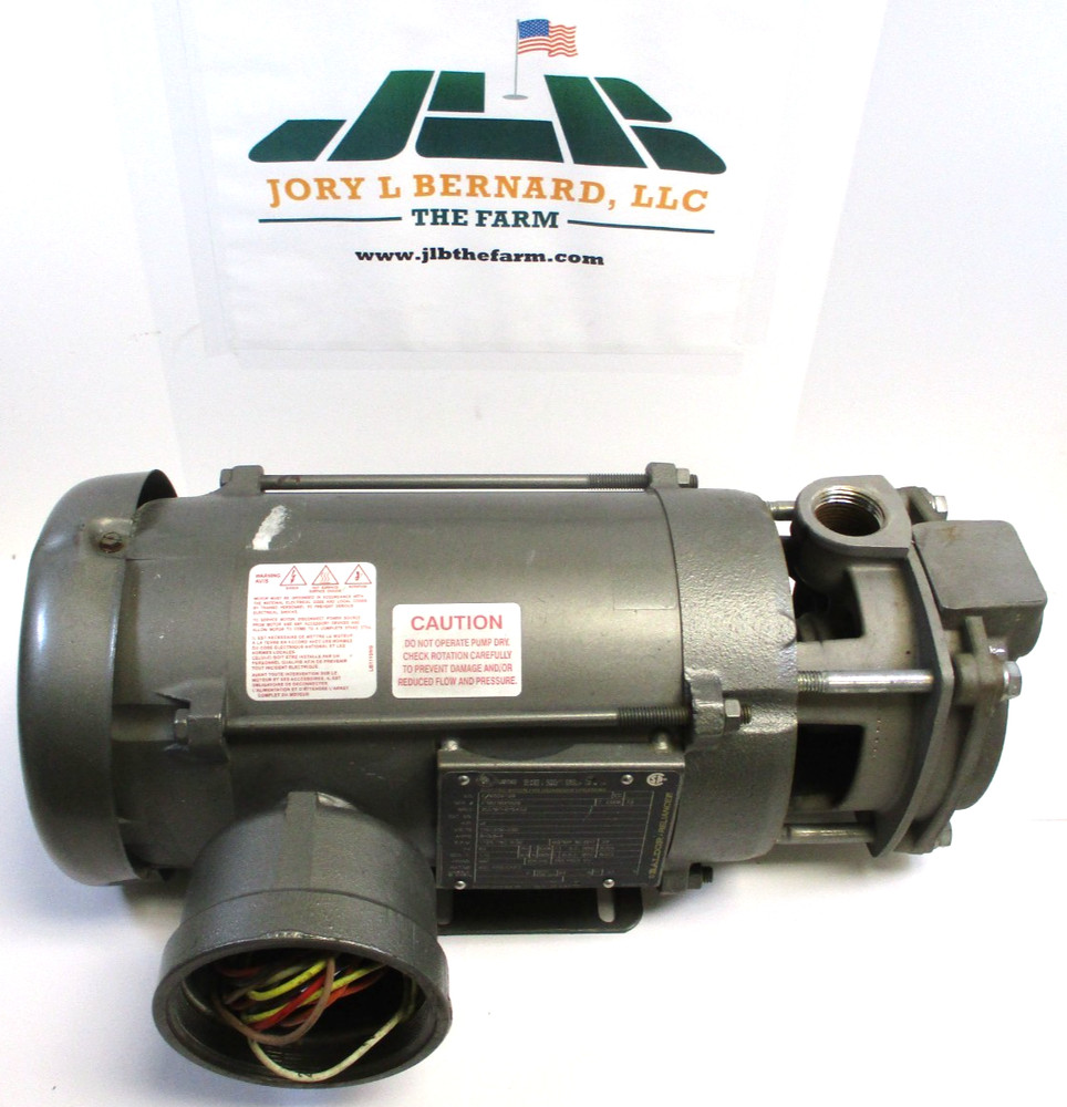 BALDOR ELECTRIC MOTOR, C76009729, w/ PUMP, 0.5-HP, 1725-RPM, CLEAN – USED