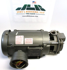 BALDOR ELECTRIC MOTOR, C76009729, w/ PUMP, 0.5-HP, 1725-RPM, CLEAN – USED