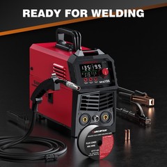 ARCCAPTAIN 135A MIG Welder Large LED Display Welder Flux Core MIG Lift TIG Stick