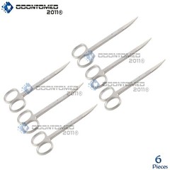 6 Iris Scissors 4.5″ Curved Surgical Dental Instruments