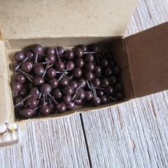 Vintage Map Pins Tacks Lot 13 Labelon Graffco Boxes Medium Head Pink White Red