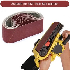 40PCS Belt Sander Sandpaper 3×21 Sanding Belts 40 60 80 120 150 240 400 Grit US
