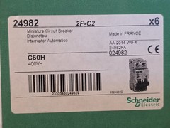 Schneider 24982, Miniature Circuit Breaker Multi-9, C60, C60H, 2A, 2P, C (NOS)