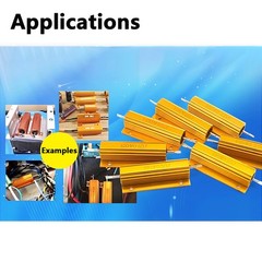 200W/300W/500W RX24 Aluminium Wire Wound High Power Resistors 0.1 ohm to 10K ohm