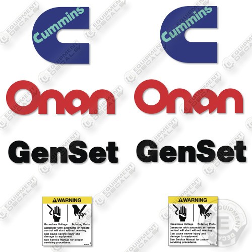Fits Onan GenSet Decal Kit Generator- 7 YEAR OUTDOOR 3M VINYL!