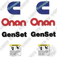 Fits Onan GenSet Decal Kit Generator- 7 YEAR OUTDOOR 3M VINYL!