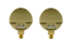 Pair of Gauges for Oxygen Regulator – Low & High – 2 inches – 1/8″ NPT Thread